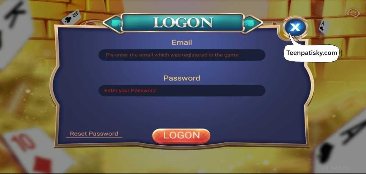 How to 3 Patti Sky Login